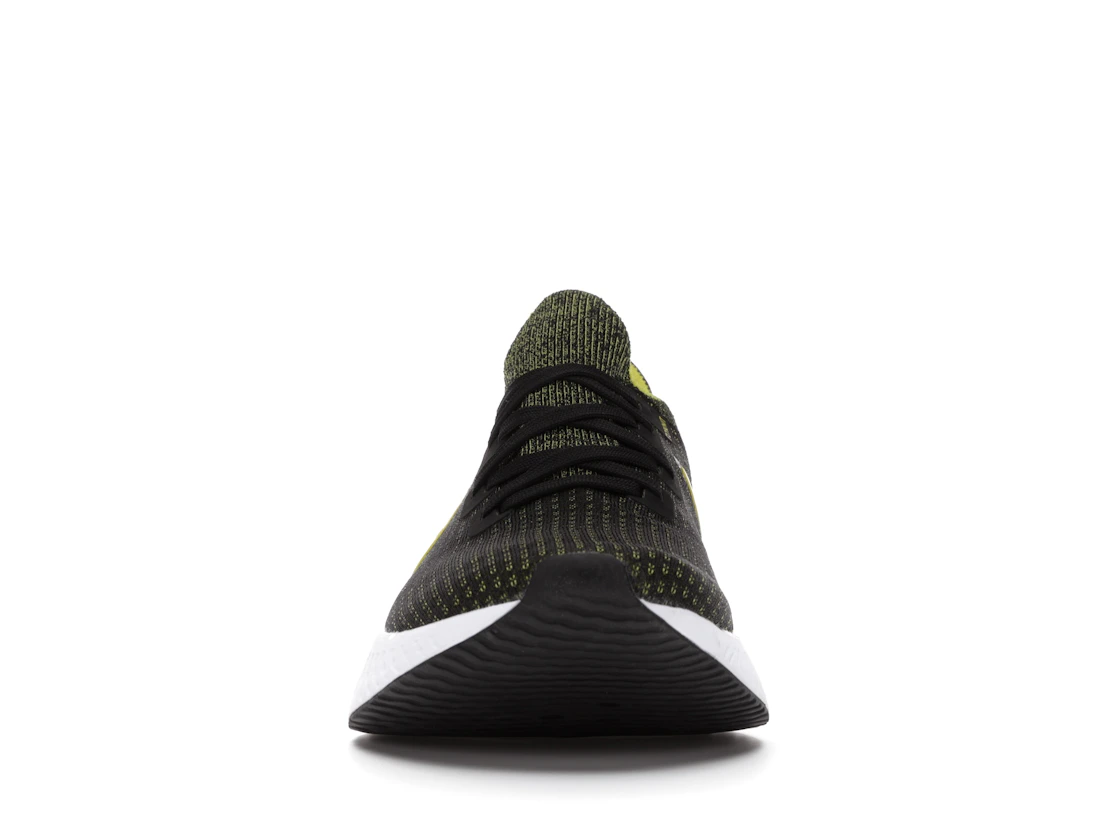 Vue 10 de Nike React Infinity Run Flyknit Black Sonic Yellow