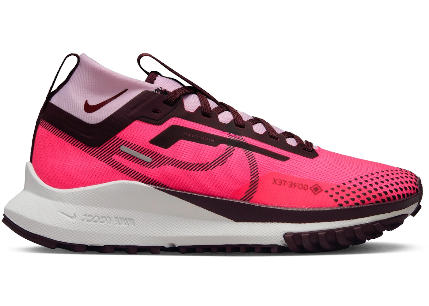 Nike React Pegasus Trail 4 Gore-Tex Hyper Pink Team Red Pink Foam Burgundy Crush 
