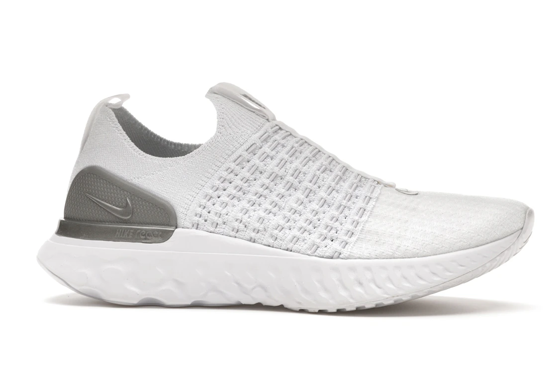 Vue 2 de Nike React Phantom Run Flyknit 2 White Pure Platinum 