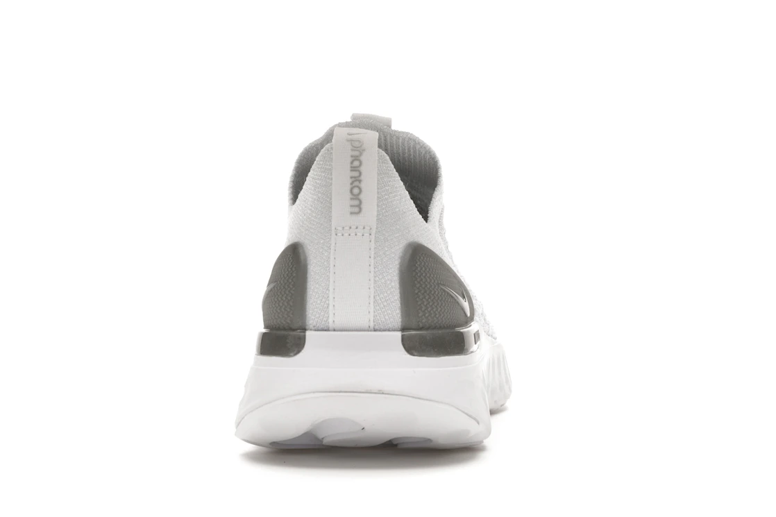 Vue 28 de Nike React Phantom Run Flyknit 2 White Pure Platinum 
