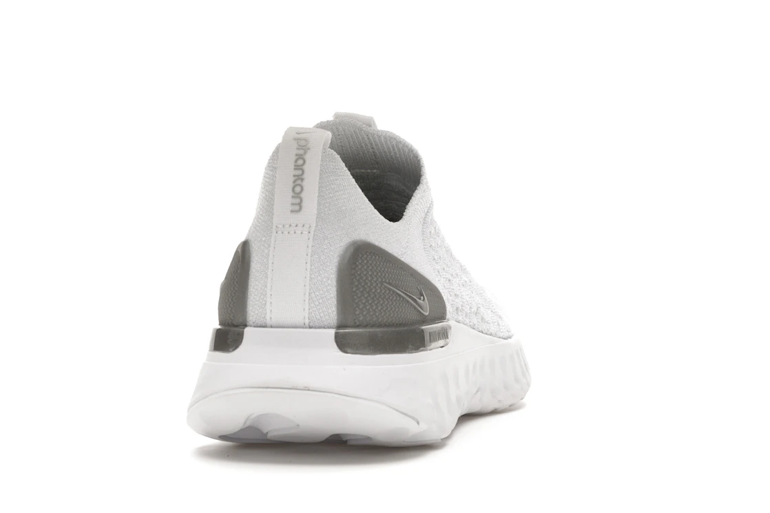 Vue 29 de Nike React Phantom Run Flyknit 2 White Pure Platinum 