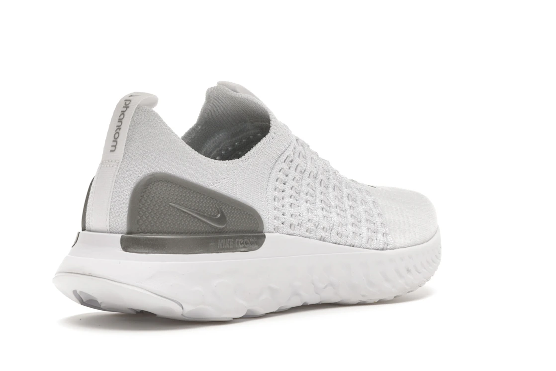 Vue 32 de Nike React Phantom Run Flyknit 2 White Pure Platinum 