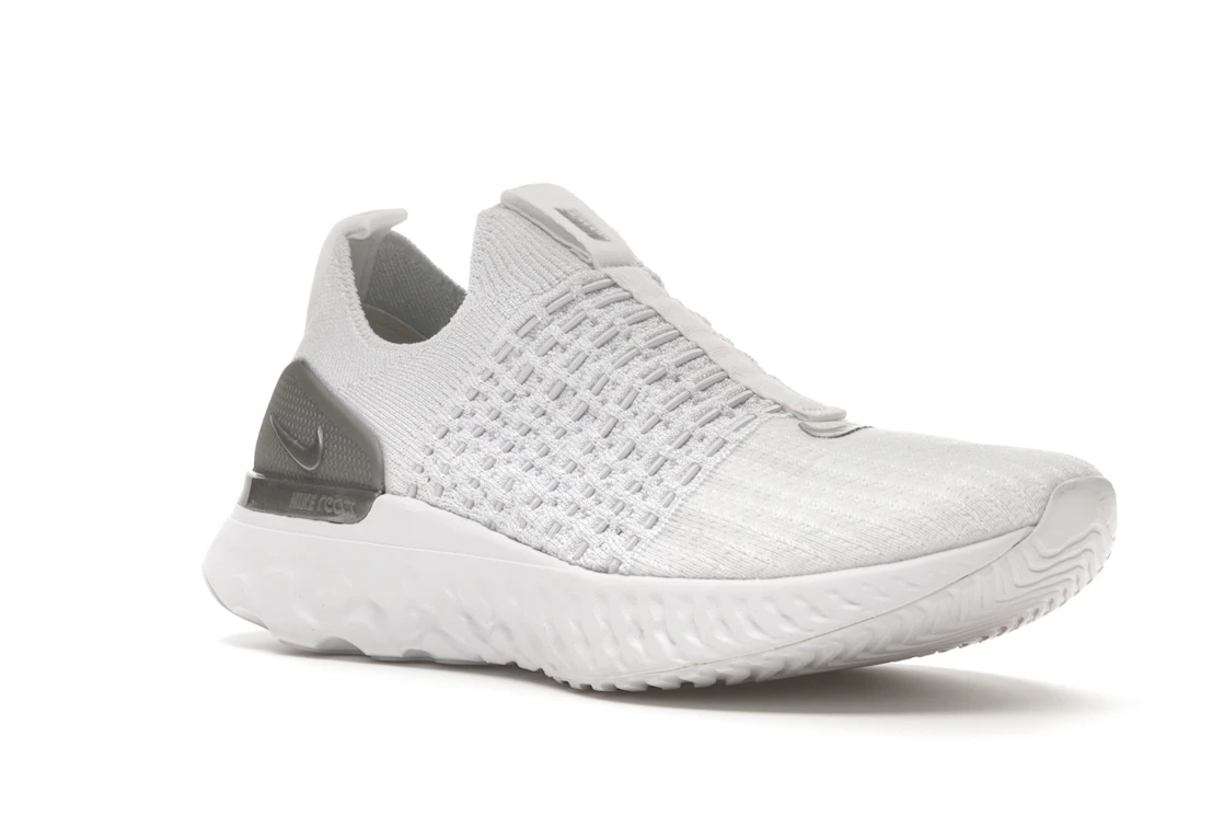 Vue 5 de Nike React Phantom Run Flyknit 2 White Pure Platinum 
