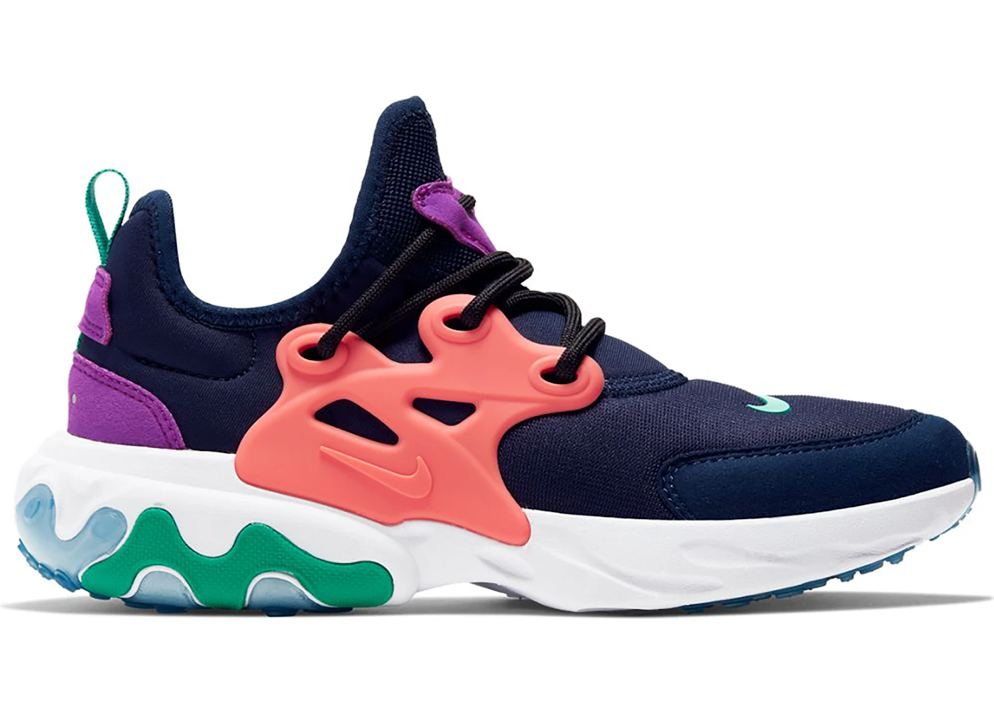 Nike React Presto Midnight Navy Magic Ember (GS)