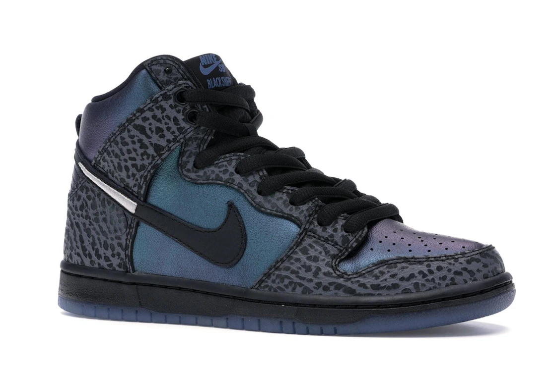 Vue 4 de Nike SB Dunk High Black Sheep Hornet (Special Packaging)