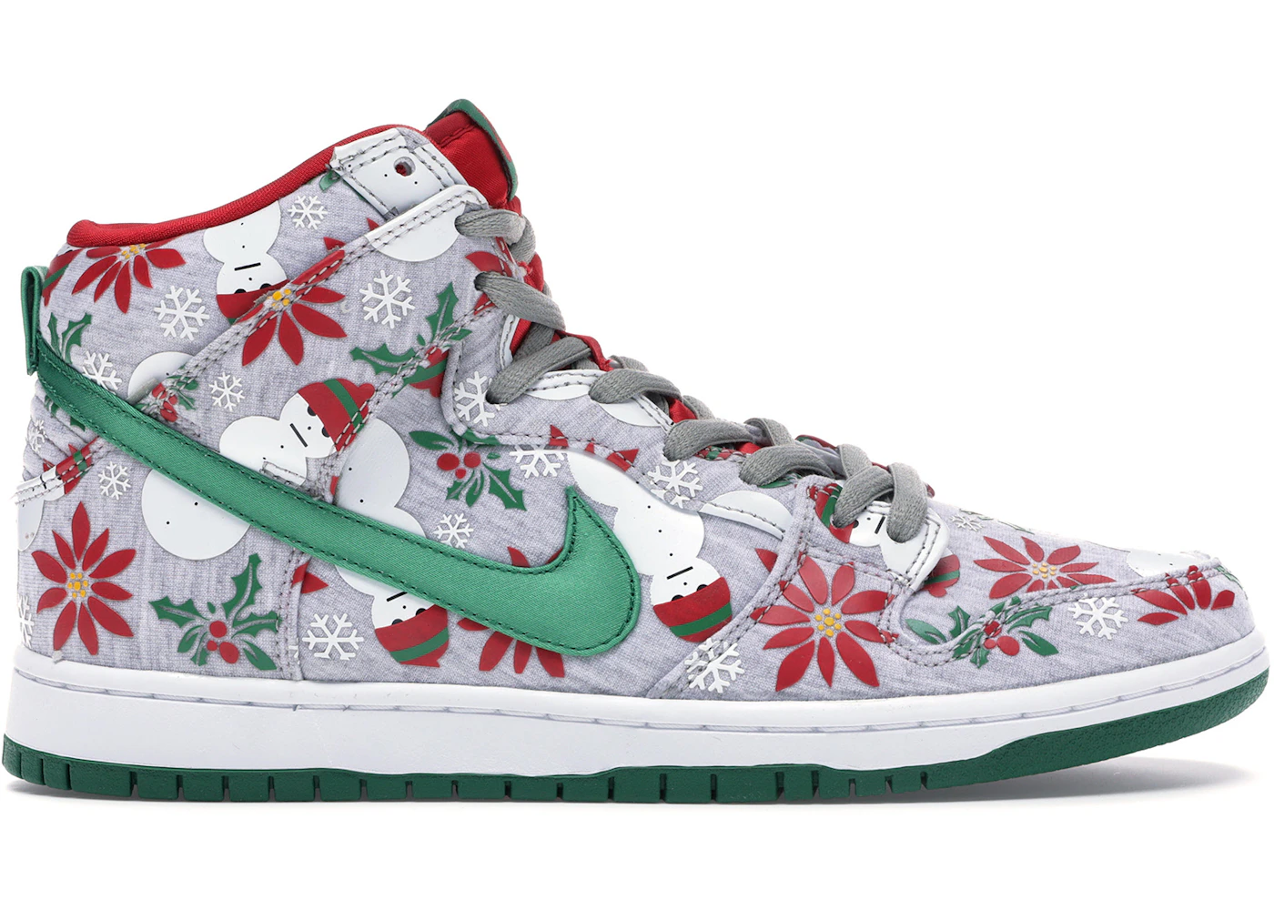Nike SB Dunk High Concepts Ugly Christmas Sweater Grey (Special Box)