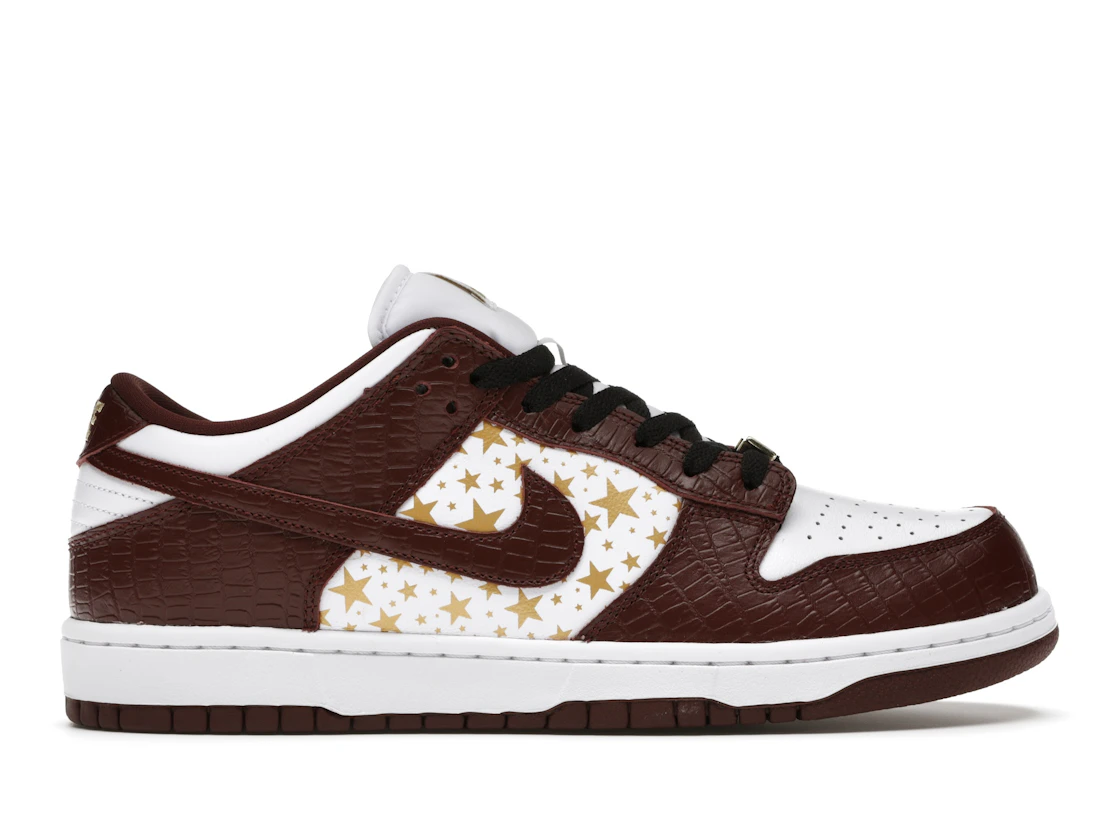 Vue 1 de Nike SB Dunk Low Supreme Stars Barkroot Brown (2021)