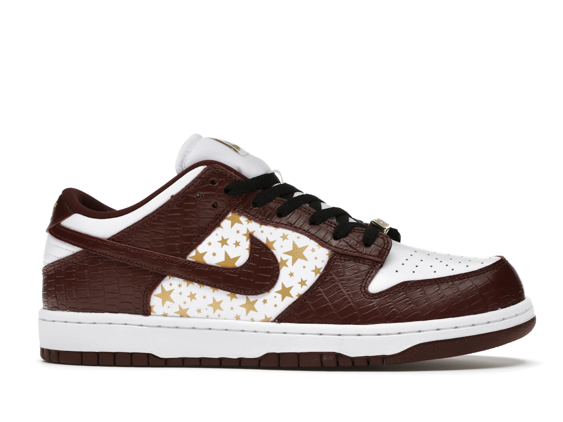 Vue 2 de Nike SB Dunk Low Supreme Stars Barkroot Brown (2021)