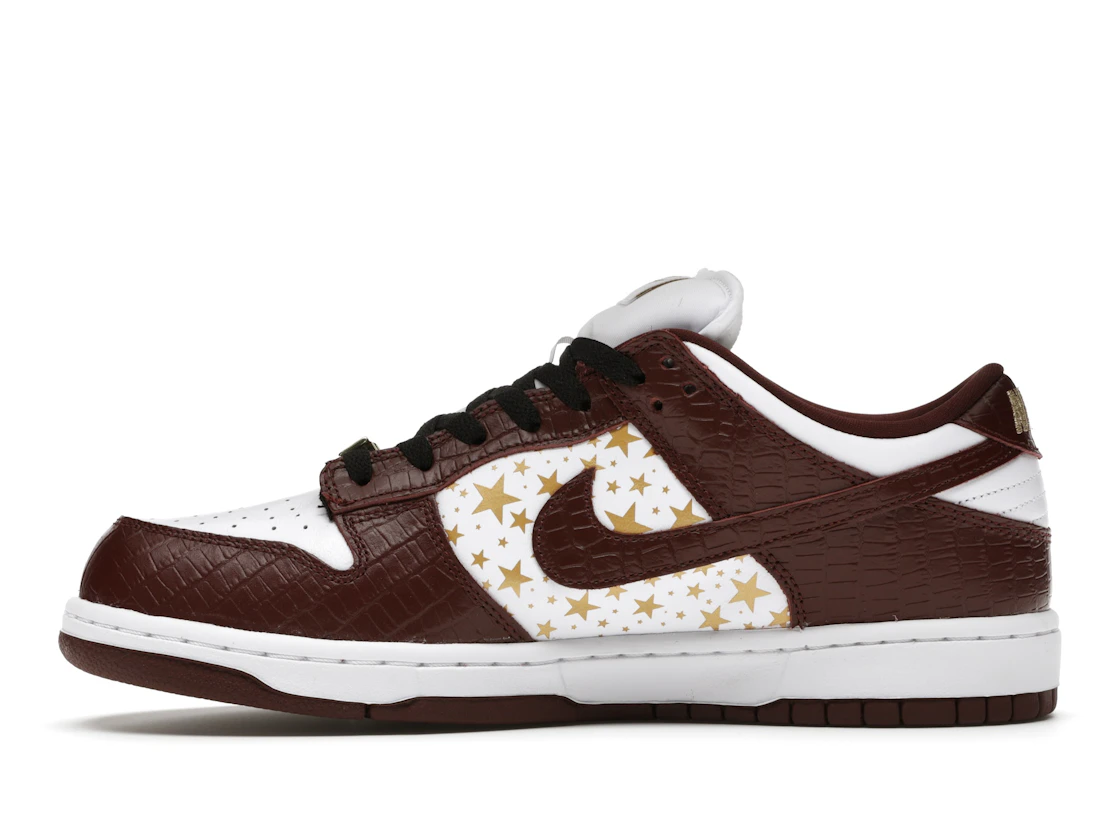 Vue 19 de Nike SB Dunk Low Supreme Stars Barkroot Brown (2021)