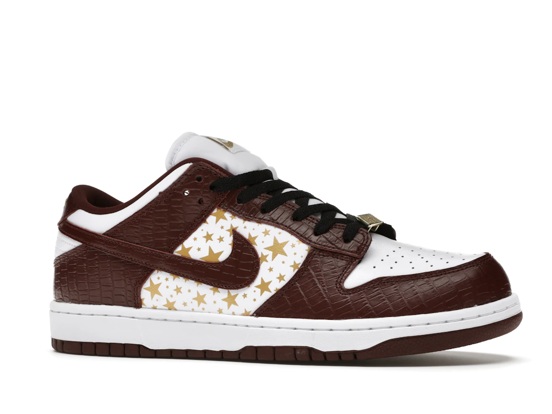 Vue 3 de Nike SB Dunk Low Supreme Stars Barkroot Brown (2021)