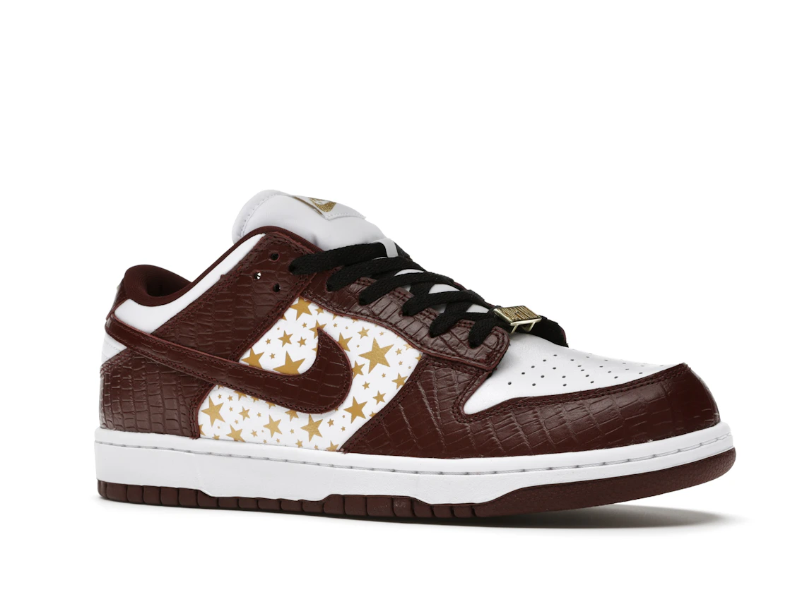 Vue 4 de Nike SB Dunk Low Supreme Stars Barkroot Brown (2021)