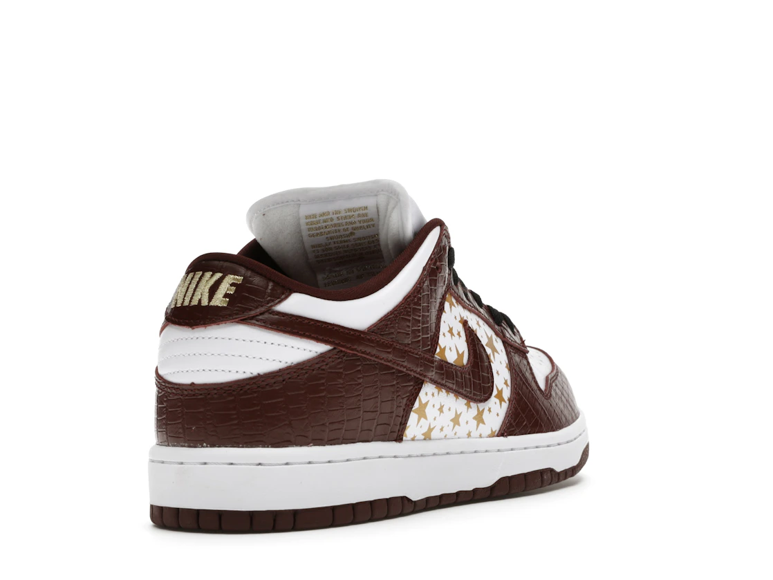 Vue 31 de Nike SB Dunk Low Supreme Stars Barkroot Brown (2021)
