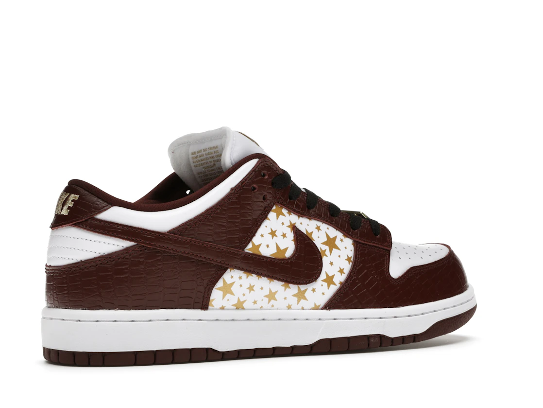 Vue 34 de Nike SB Dunk Low Supreme Stars Barkroot Brown (2021)