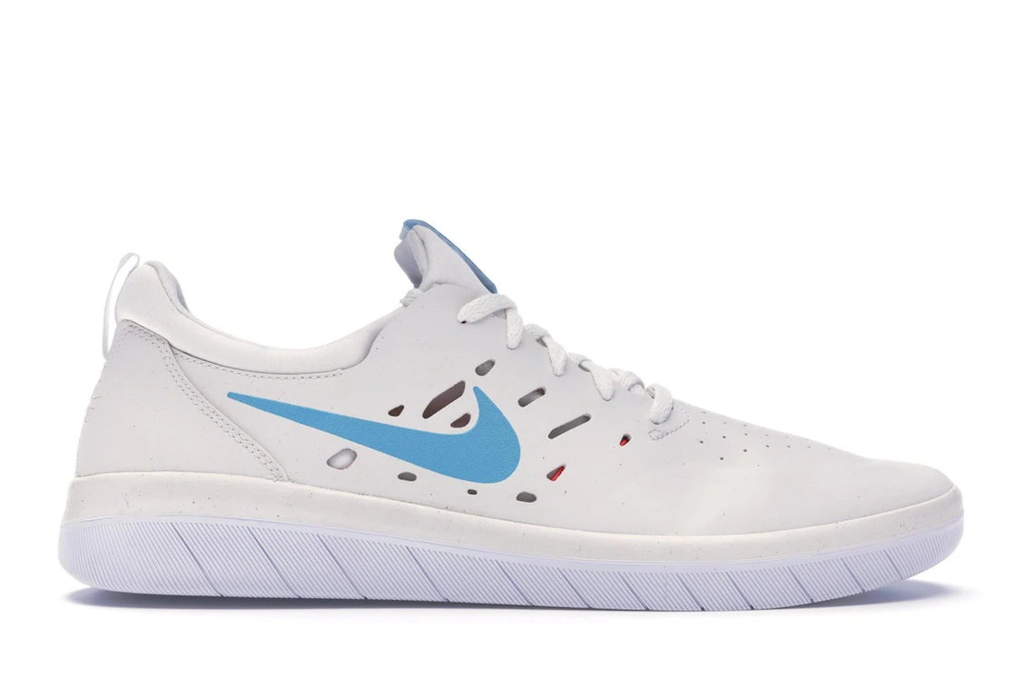 Vue 1 de Nike SB Nyjah Summit White Light Blue Fury