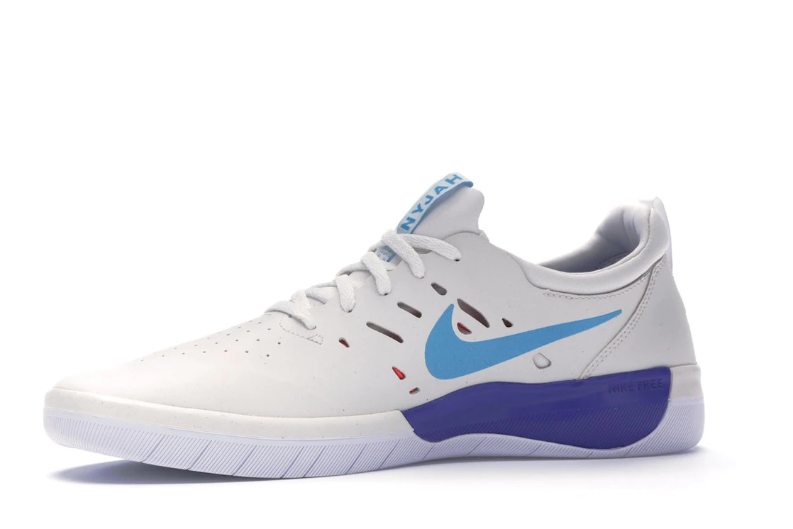 Vue 17 de Nike SB Nyjah Summit White Light Blue Fury