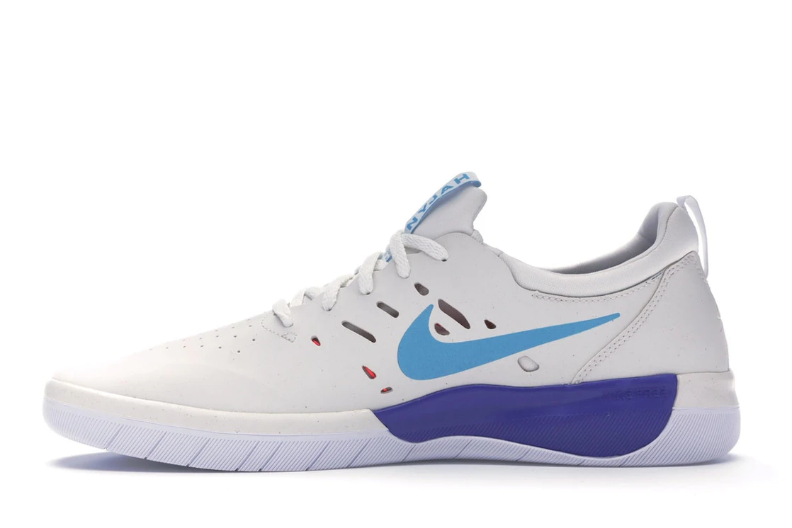 Vue 19 de Nike SB Nyjah Summit White Light Blue Fury