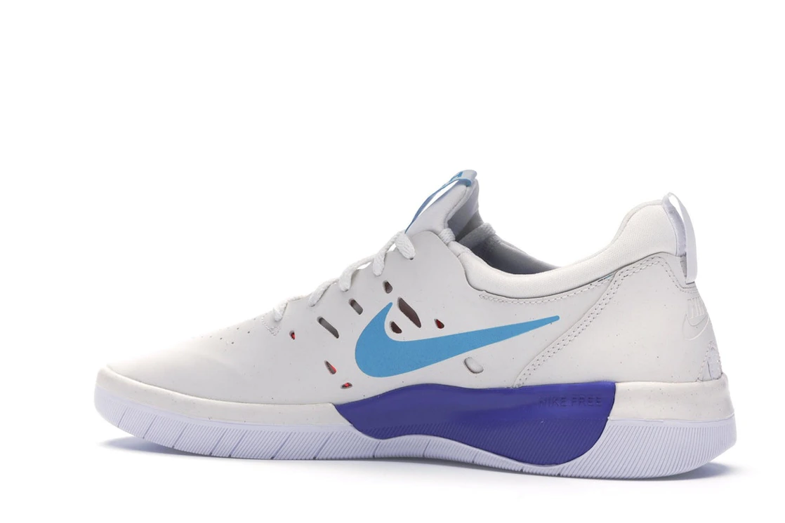 Vue 22 de Nike SB Nyjah Summit White Light Blue Fury