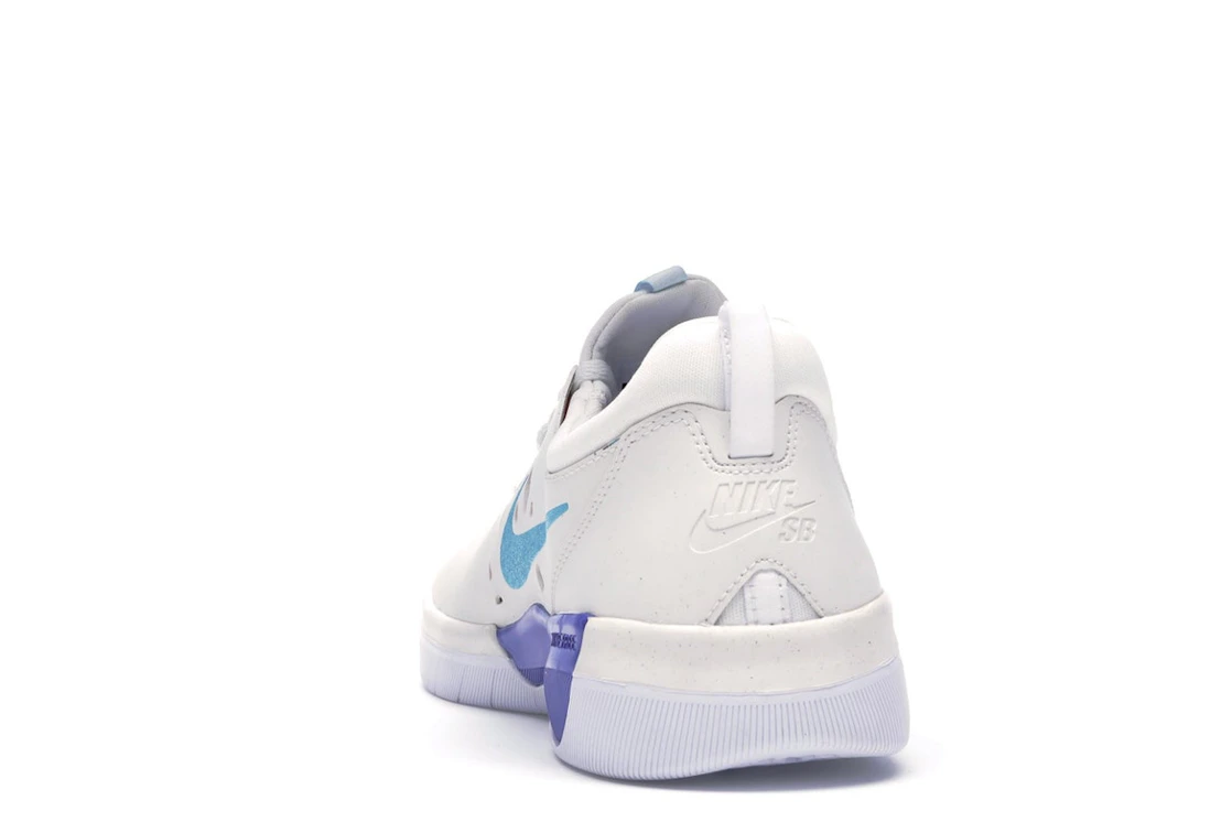 Vue 27 de Nike SB Nyjah Summit White Light Blue Fury