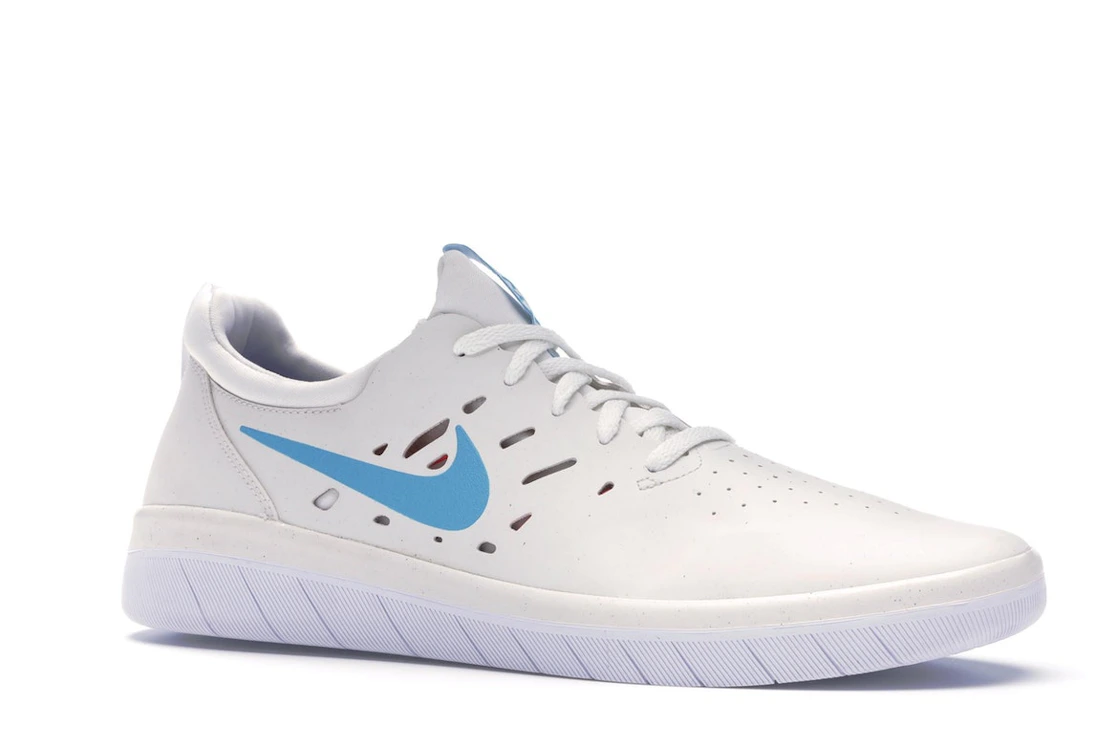 Vue 4 de Nike SB Nyjah Summit White Light Blue Fury