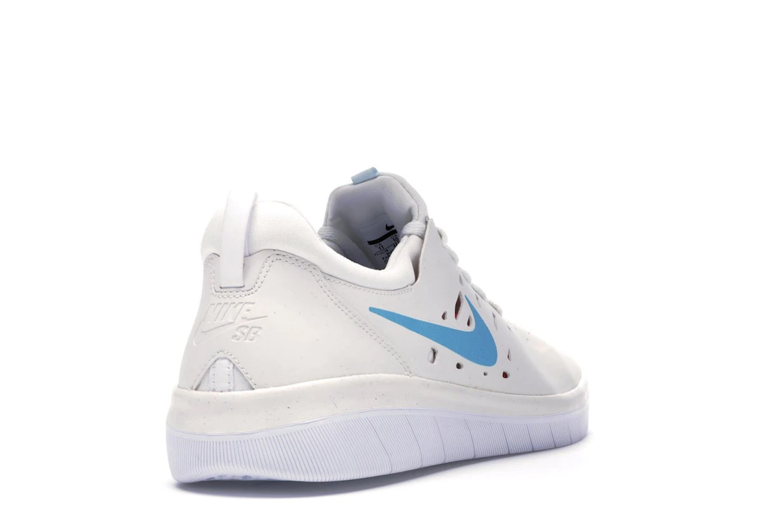 Vue 31 de Nike SB Nyjah Summit White Light Blue Fury