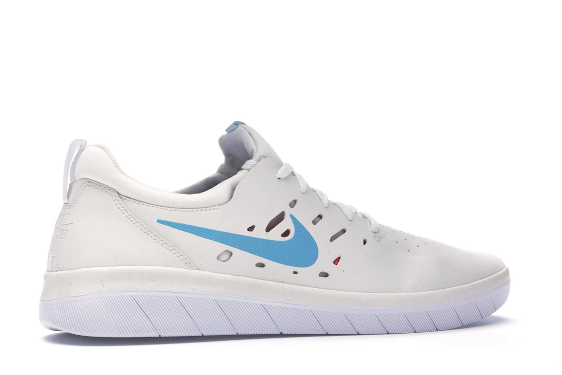 Vue 35 de Nike SB Nyjah Summit White Light Blue Fury
