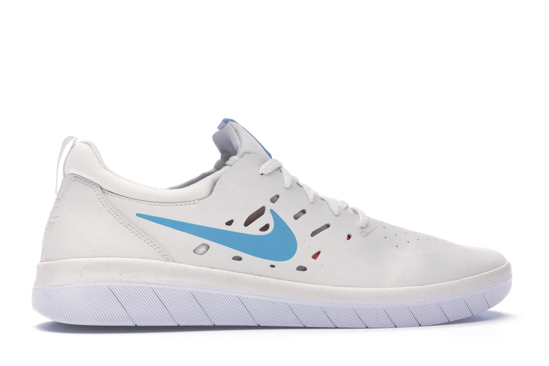 Vue 36 de Nike SB Nyjah Summit White Light Blue Fury