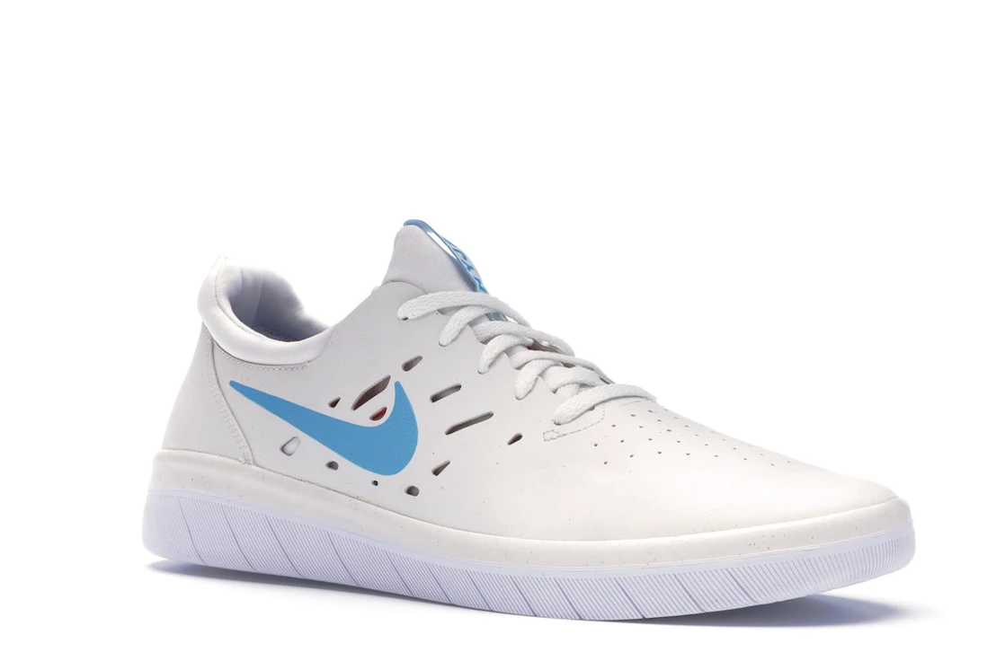 Vue 5 de Nike SB Nyjah Summit White Light Blue Fury