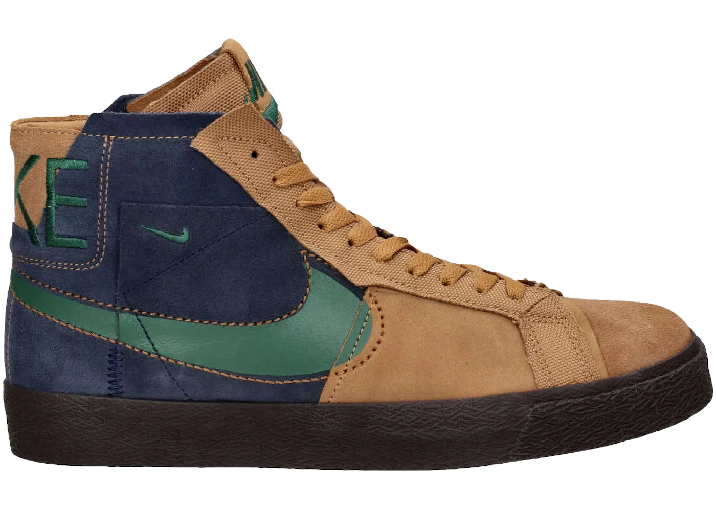 Nike SB Zoom Blazer Mid Premium Legend Dark Brown Obsidian Patchwork