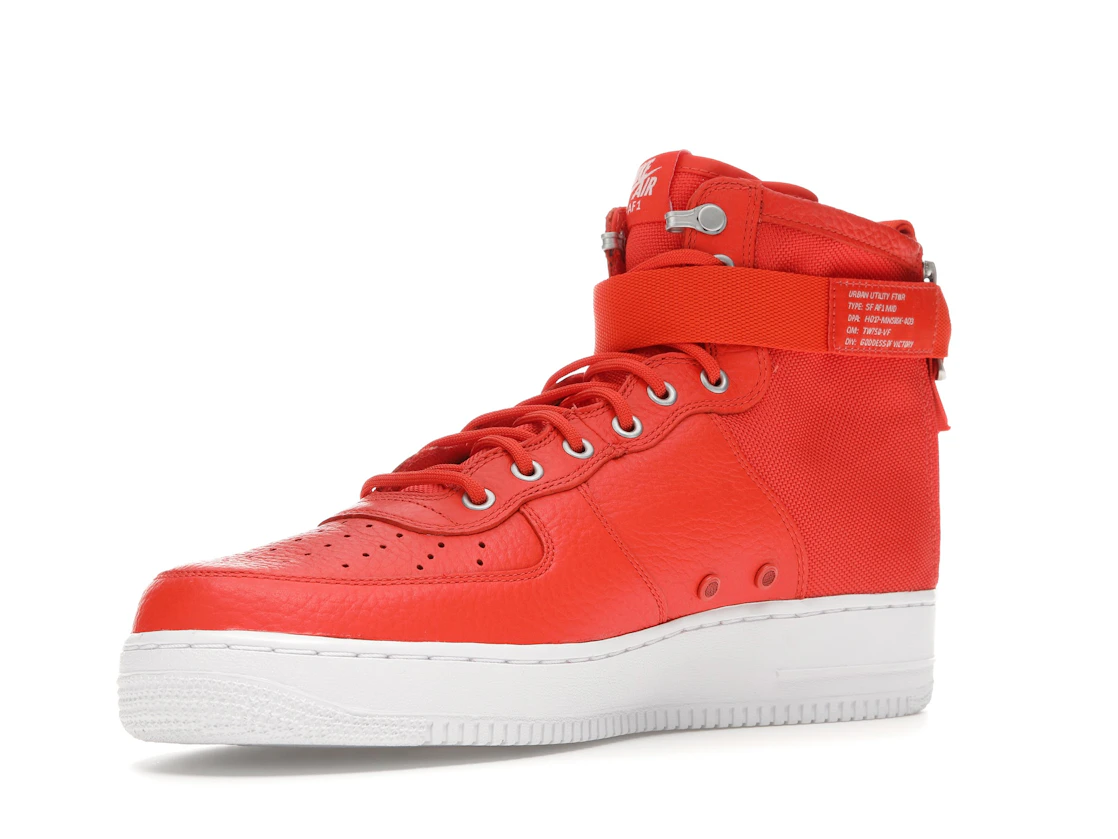 Vue 15 de Nike SF Air Force 1 Mid Team Orange