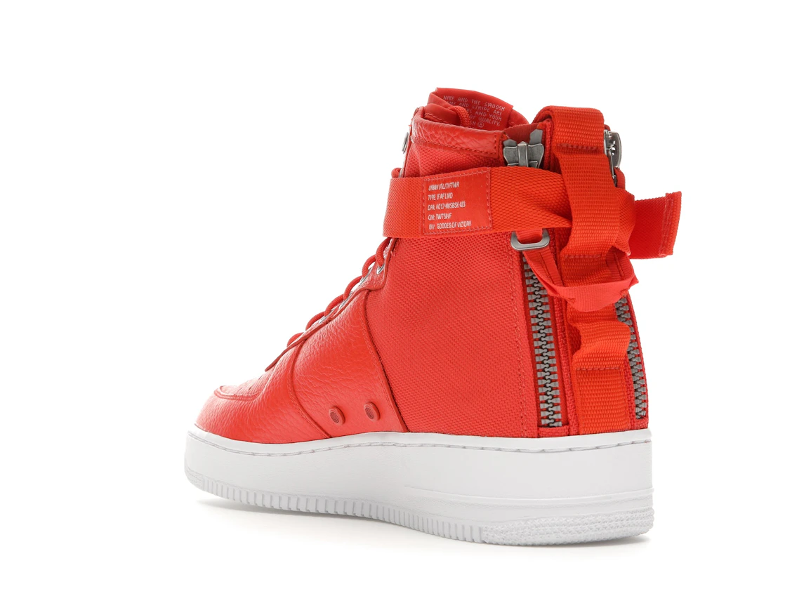 Vue 25 de Nike SF Air Force 1 Mid Team Orange