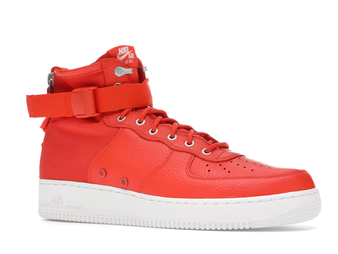 Vue 4 de Nike SF Air Force 1 Mid Team Orange