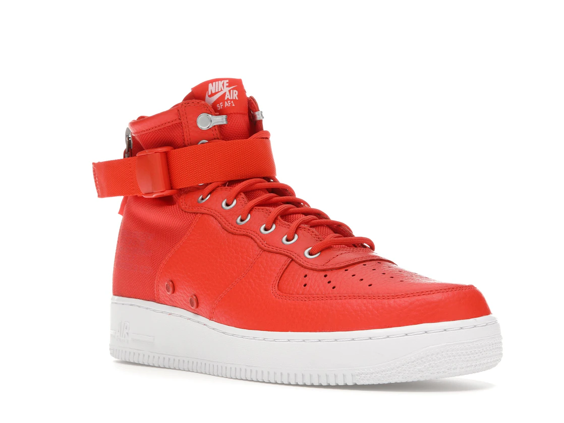 Vue 6 de Nike SF Air Force 1 Mid Team Orange