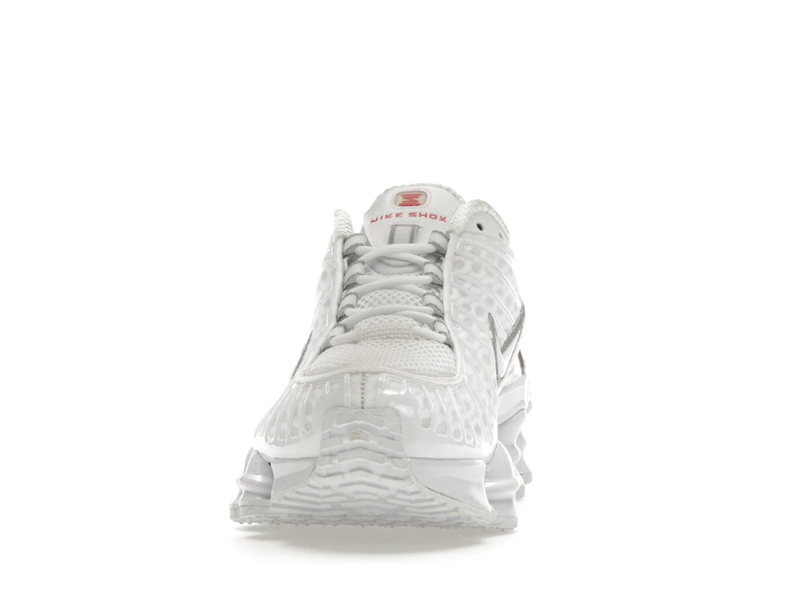 Vue 11 de Nike Shox TL White Metallic Silver Max Orange 