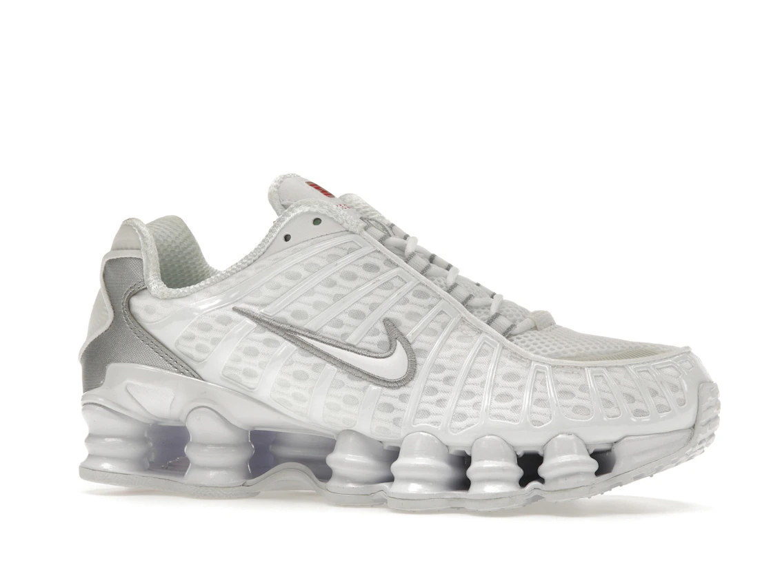 Vue 3 de Nike Shox TL White Metallic Silver Max Orange 