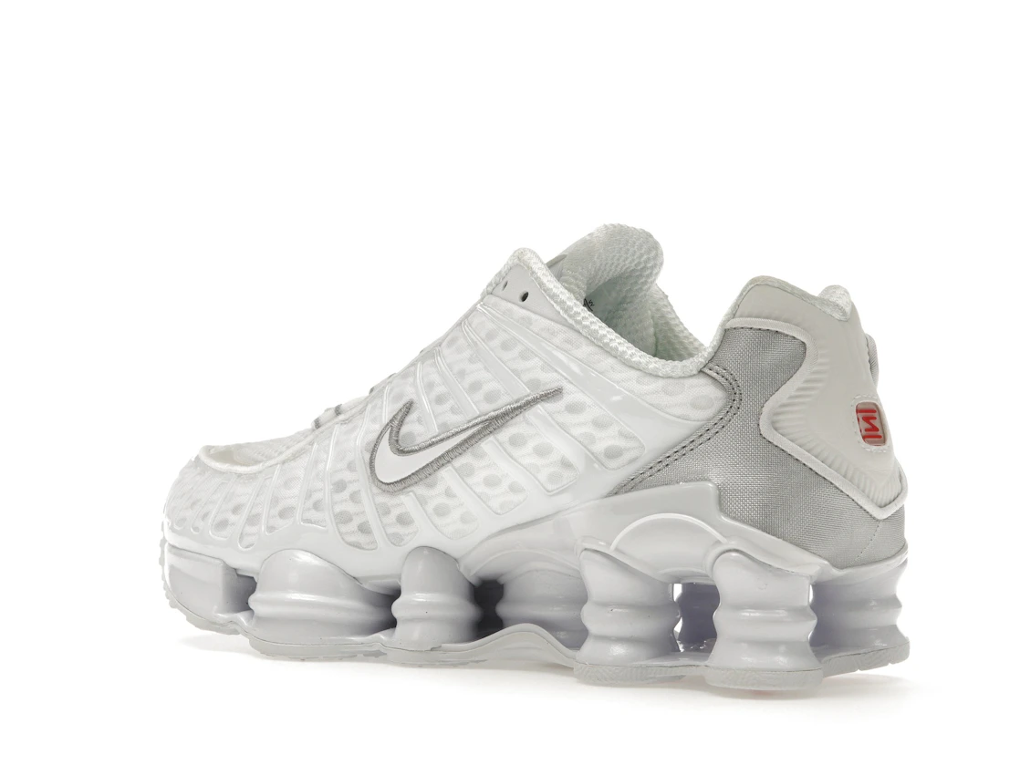 Vue 23 de Nike Shox TL White Metallic Silver Max Orange 