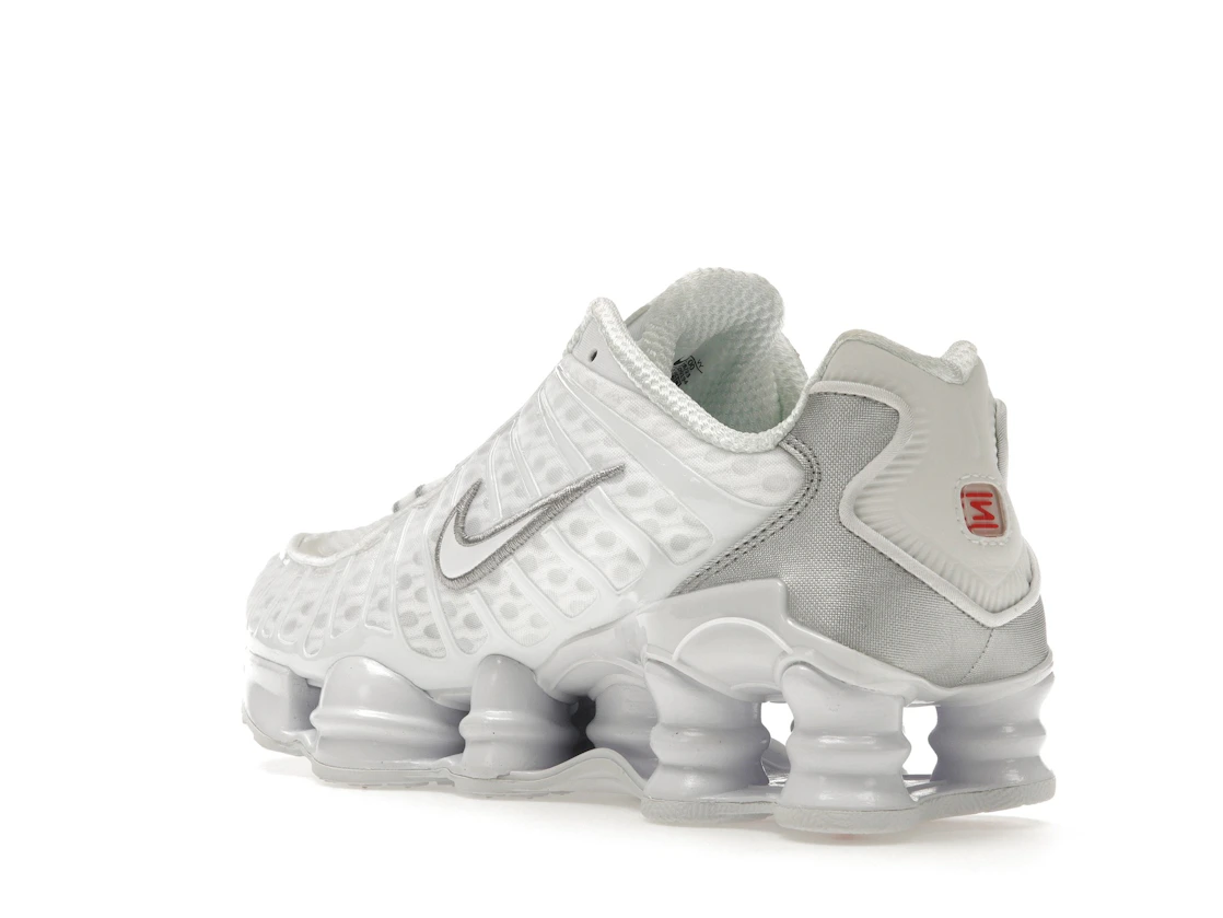 Vue 24 de Nike Shox TL White Metallic Silver Max Orange 