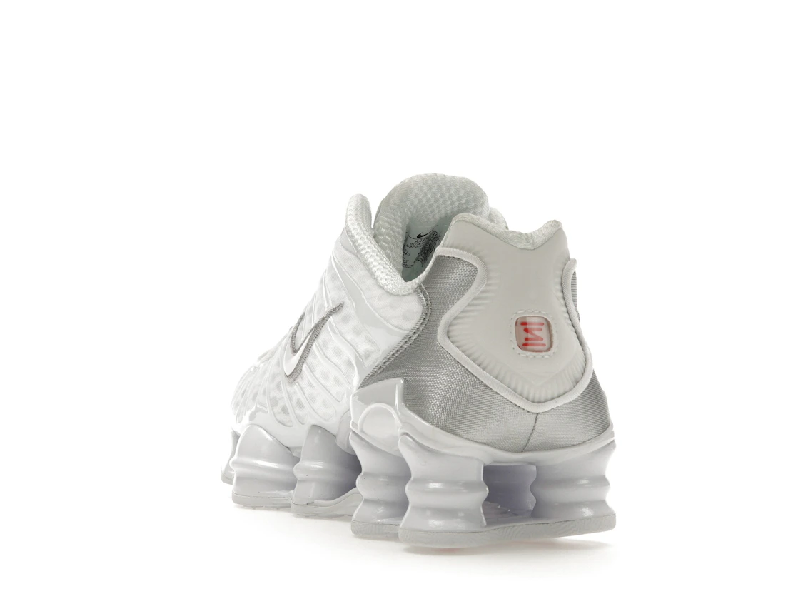 Vue 26 de Nike Shox TL White Metallic Silver Max Orange 