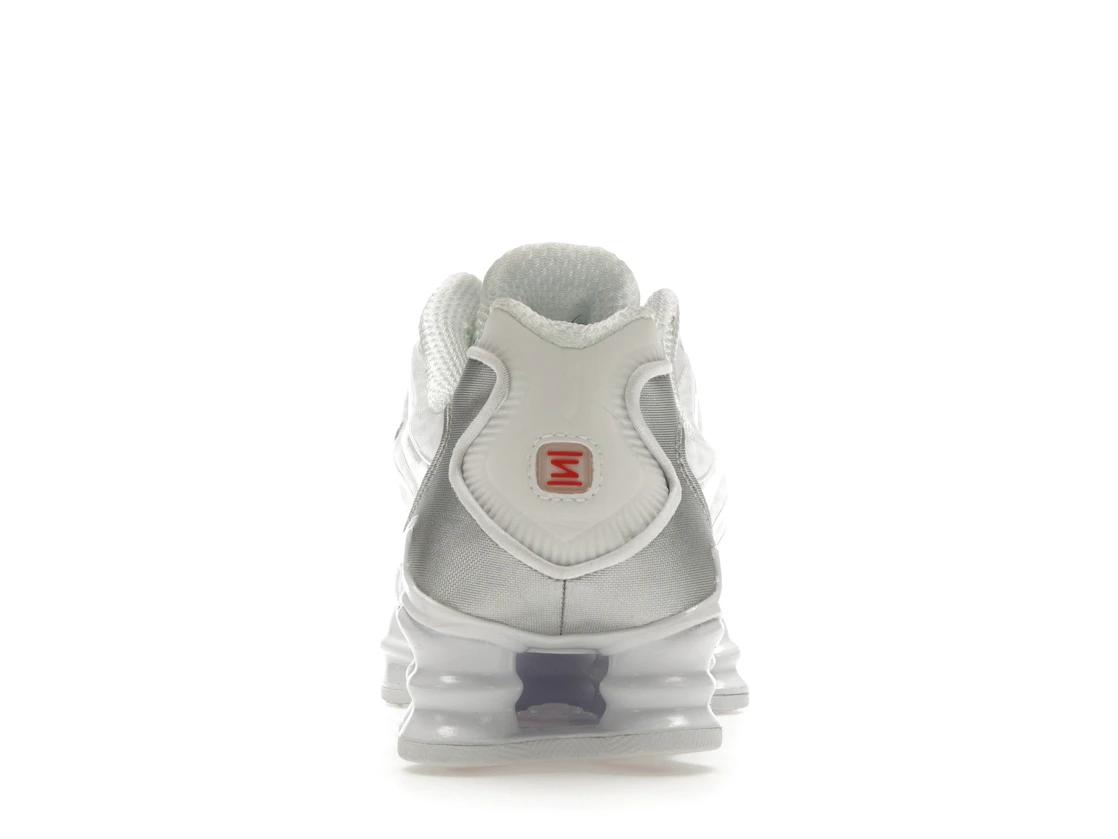 Vue 28 de Nike Shox TL White Metallic Silver Max Orange 