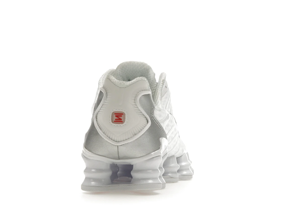 Vue 29 de Nike Shox TL White Metallic Silver Max Orange 
