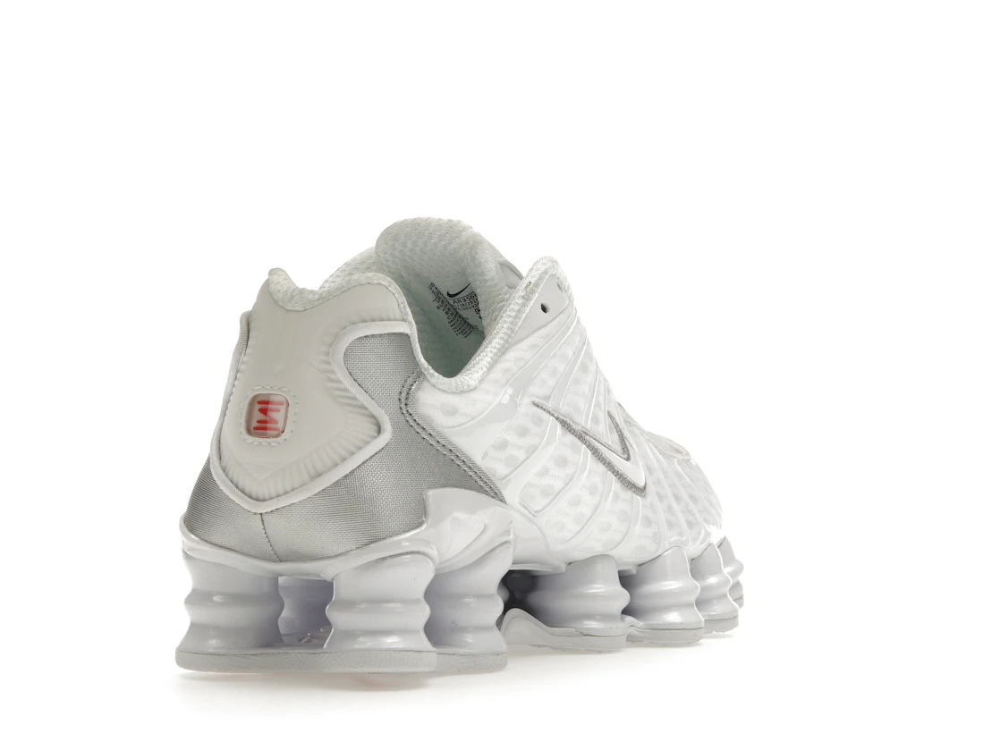 Vue 31 de Nike Shox TL White Metallic Silver Max Orange 