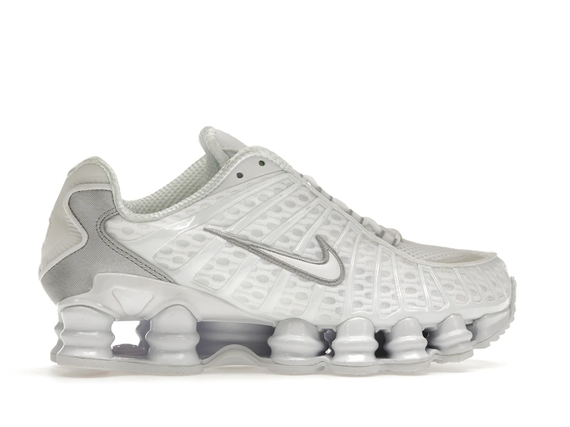 Vue 36 de Nike Shox TL White Metallic Silver Max Orange 