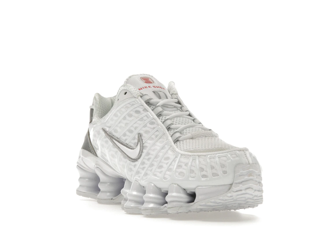 Vue 7 de Nike Shox TL White Metallic Silver Max Orange 