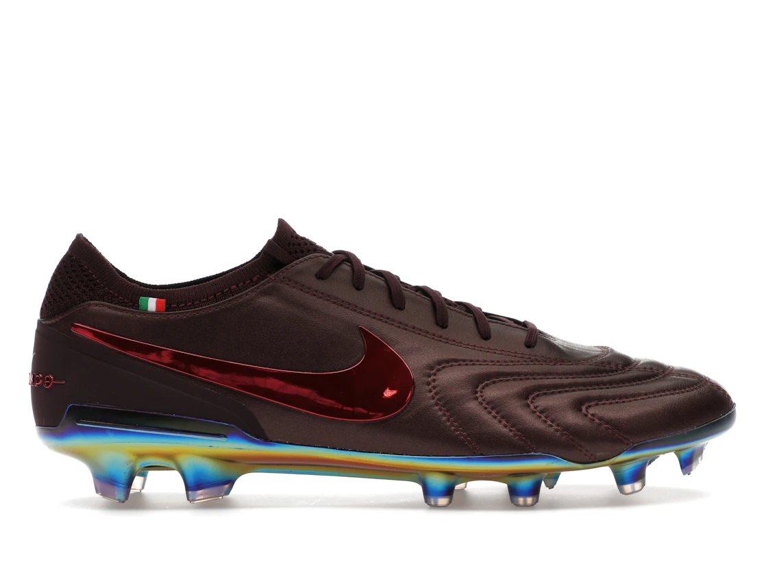 Vue 1 de Nike Tiempo Legend 10 Elite Luxe FG Montebelluna Leather Port Wine