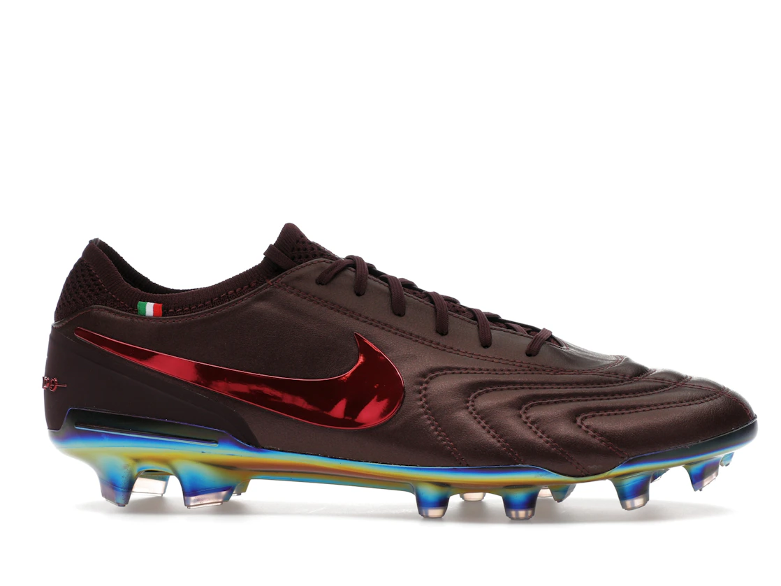Vue 2 de Nike Tiempo Legend 10 Elite Luxe FG Montebelluna Leather Port Wine