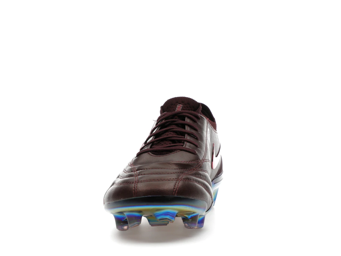 Vue 11 de Nike Tiempo Legend 10 Elite Luxe FG Montebelluna Leather Port Wine