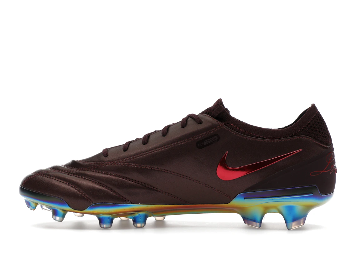 Vue 20 de Nike Tiempo Legend 10 Elite Luxe FG Montebelluna Leather Port Wine