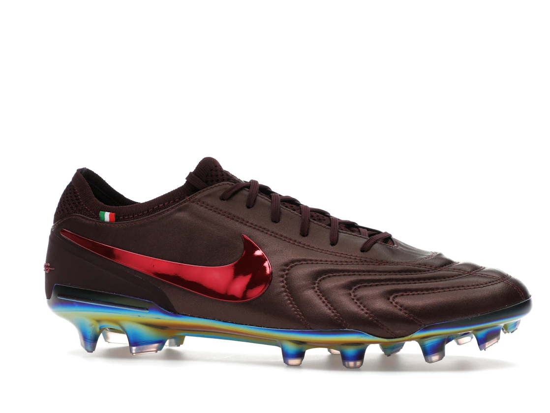 Vue 3 de Nike Tiempo Legend 10 Elite Luxe FG Montebelluna Leather Port Wine