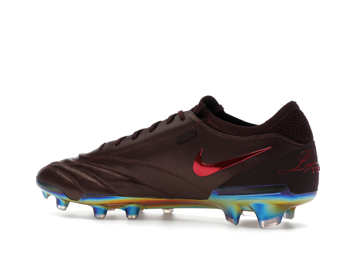 Vue 22 de Nike Tiempo Legend 10 Elite Luxe FG Montebelluna Leather Port Wine