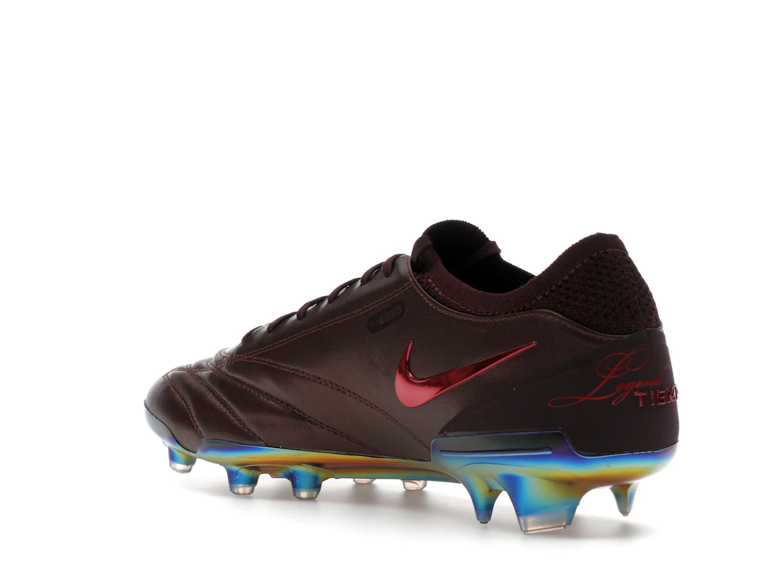 Vue 24 de Nike Tiempo Legend 10 Elite Luxe FG Montebelluna Leather Port Wine
