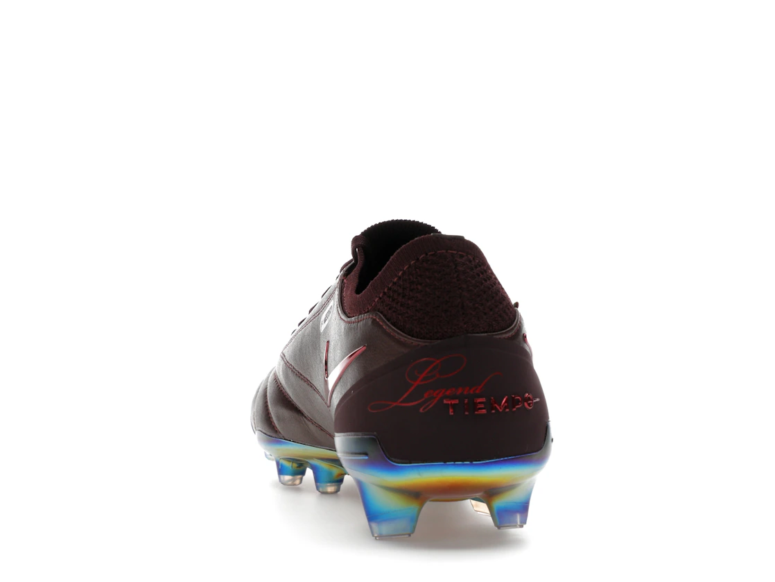 Vue 27 de Nike Tiempo Legend 10 Elite Luxe FG Montebelluna Leather Port Wine